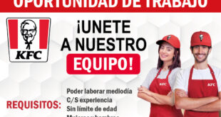 KFC SOLICITA NUEVO EQUIPO DE TRABAJO | POSTULA YA